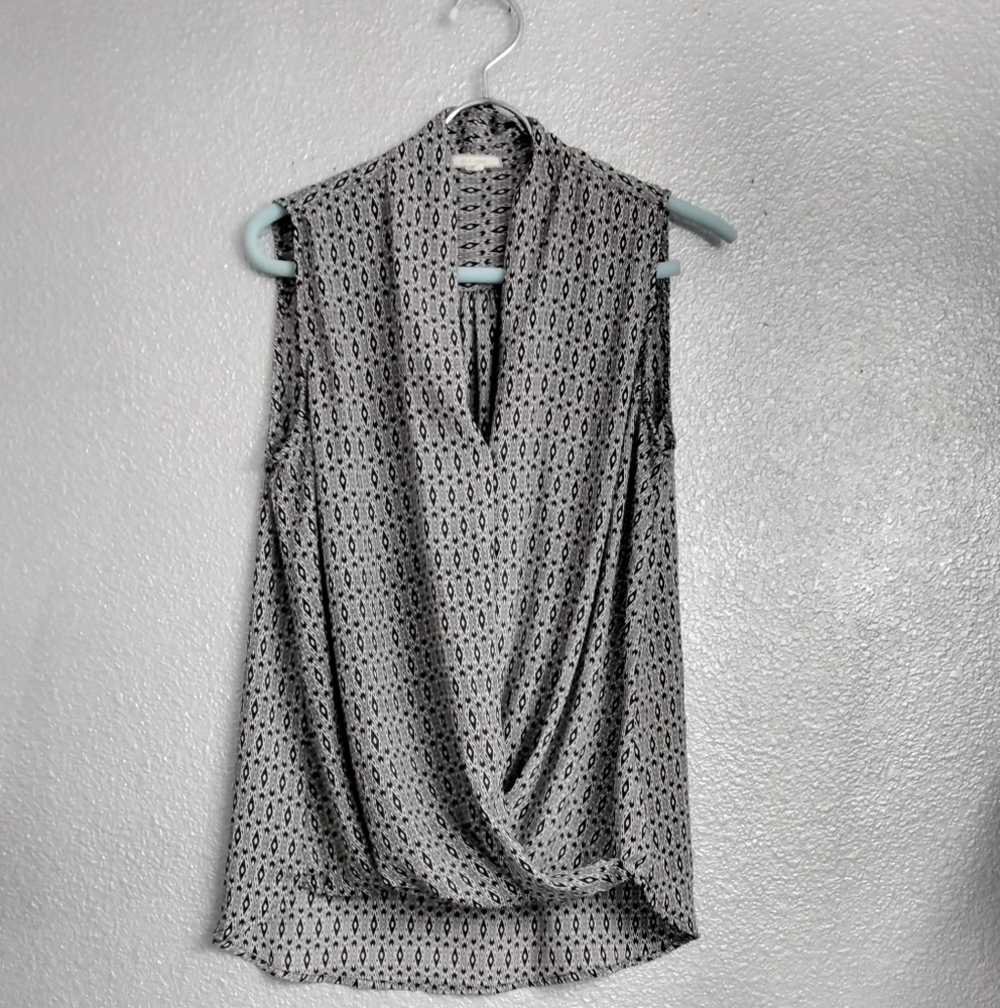 Pleione Women's Faux Wrap Blouse Size S